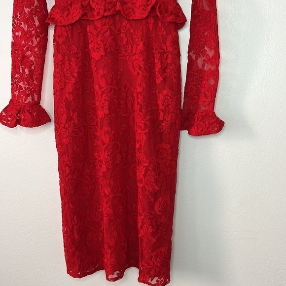 LPA Alba Dress in Red Size Small Revolve - Picture 9 of 15